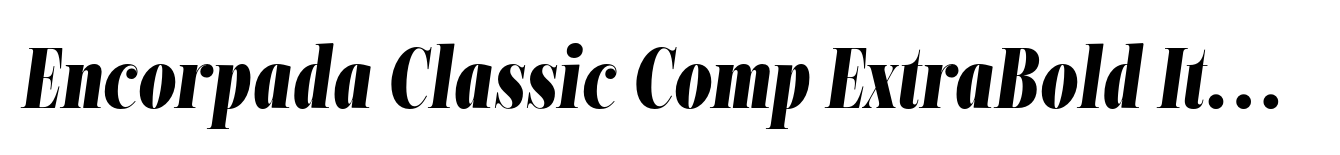 Encorpada Classic Comp ExtraBold Italic image